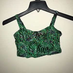 Victoria secret pink Green floral bralet